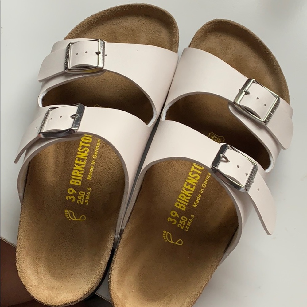 White Arizona Birkenstock’s